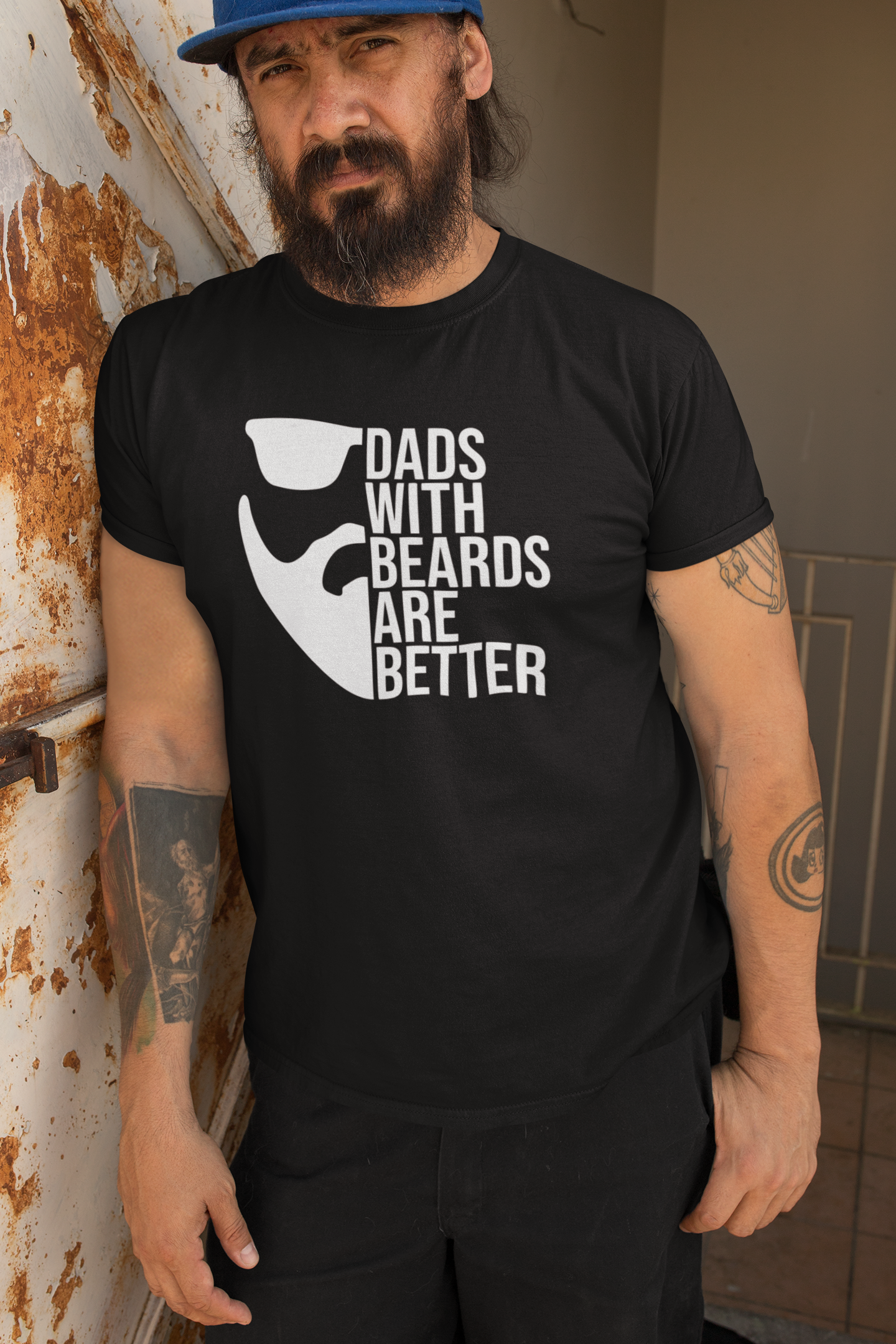 "dads with beards are better" Graphic T-shirt